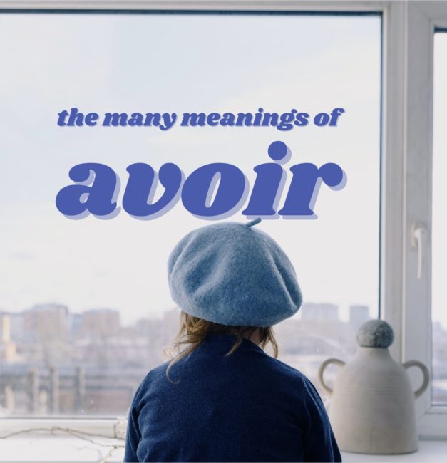 Avoir meanings in French