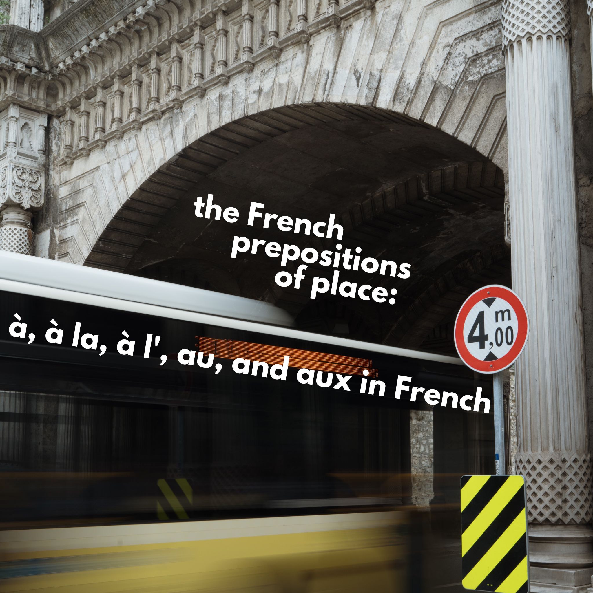 The French prepositions of place À, À la, À l', Au, and Aux in French