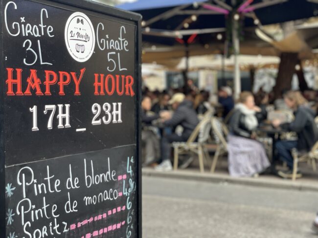 French Happy Hour drink specials