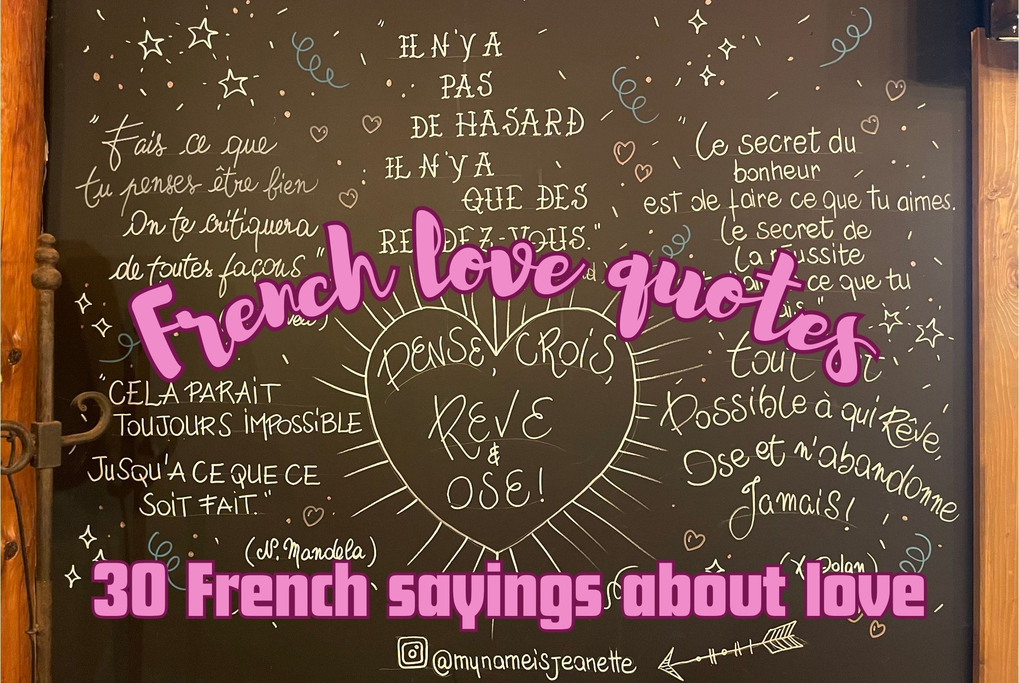 Common French Love Quotes Common French Love Quotes