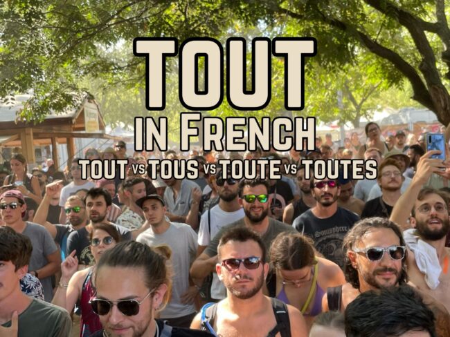 Tout in French: tout vs tous vs toute vs toutes