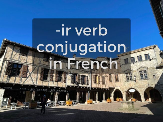 ir verb conjugation in French